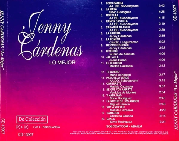 CD Jenny Cárdenas "Lo Mejor" – photo 2